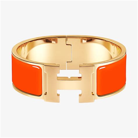 hermes clic bracelet orange|authentic Hermes clic clac bracelet.